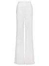 Alberta Ferretti Embroidered And Cut-out Design Trousers In Cotton
