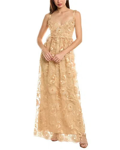 Alberta Ferretti Woman Maxi Dress Sand Size 4 Polyester In Neutral