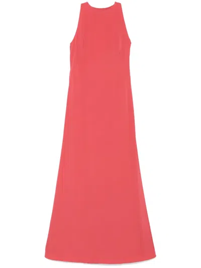 Alberta Ferretti Embroidered Maxi Dress In Pink
