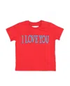 Alberta Ferretti Embroidered Slogan T-shirt In Red