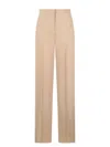 Alberta Ferretti Enver Satin Palazzo Pants