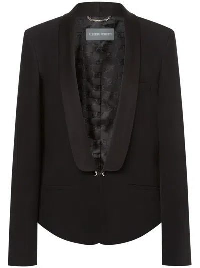 Alberta Ferretti Blazer In Black