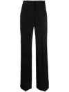 Alberta Ferretti Tailored-cut Wide-leg Trousers In Black