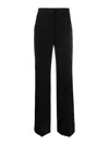 Alberta Ferretti Tailored-cut Wide-leg Trousers In Black