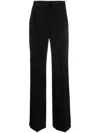 Alberta Ferretti Tailored-cut Wide-leg Trousers In Black