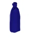 Alberta Ferretti Sheer Rectangular Silk Stole Lightweight Fabric In Blue