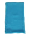 Alberta Ferretti Turquoise Silk Voile Stole