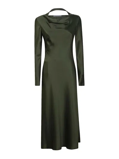 Alberta Ferretti Evening Dress In Green