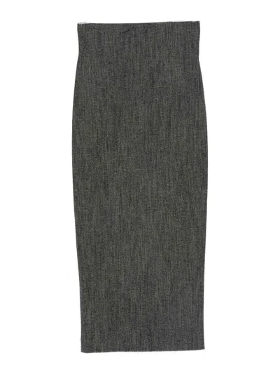 ALBERTA FERRETTI FALDA SEMILARGA - NEGRO