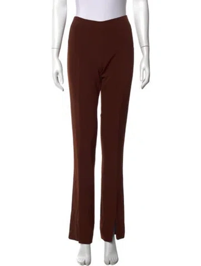 Pre-owned Alberta Ferretti Flared Pants In Brown