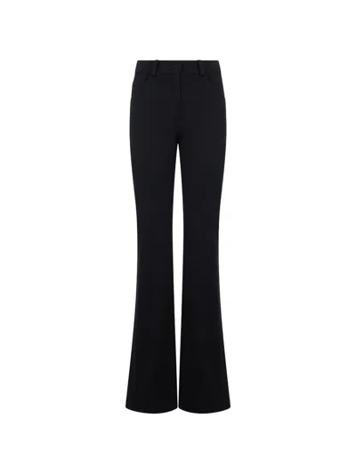 Alberta Ferretti Flared Trousers In Black