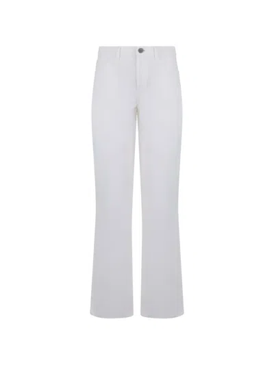 Alberta Ferretti Flared-leg Trousers In White