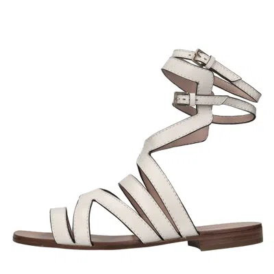 Alberta Ferretti Flat Shoes In White