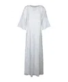 Alberta Ferretti Sangallo White Caftan Dress