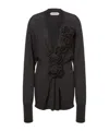 Alberta Ferretti Floral Embroidery Blouse In Black