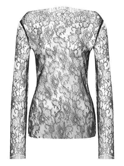 Alberta Ferretti Floral-lace Blouse