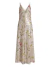 Alberta Ferretti Floral-pattern Maxi Dress In Multi