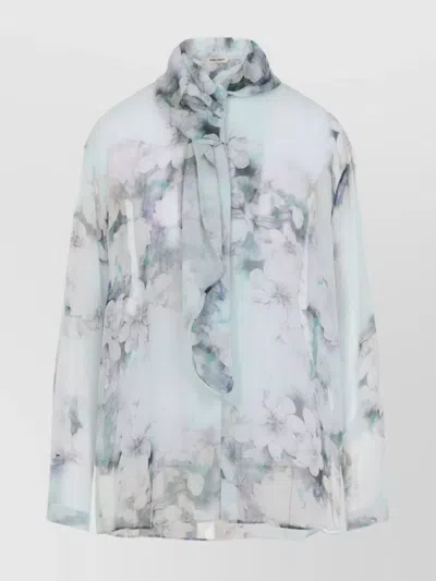 Alberta Ferretti Alberta Ferreti Chiffon Shirt In Multi