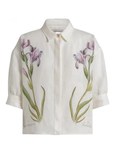 Alberta Ferretti Floral Print Shirt In Multi