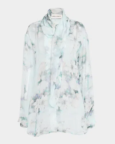 Alberta Ferretti Alberta Ferreti Chiffon Shirt In Multi