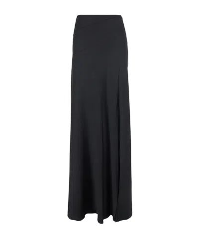 ALBERTA FERRETTI ALBERTA FERRETTI FLUTED SIDE-SLIT SATIN SKIRT