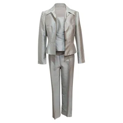 Pre-owned Alberta Ferretti Four Pieces Suit Size 42 In Gray