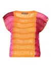 Alberta Ferretti Fringe-detailing Blouse In Multi
