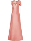 Alberta Ferretti Gathered Detailing Gown In Pink