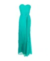 Alberta Ferretti Gathered Strapless Gown