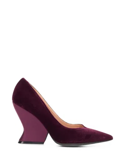 Alberta Ferretti Geometric-heel Pumps In Blue