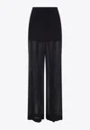 Alberta Ferretti Alberta Ferreti Georgette Pants In Black