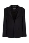 Alberta Ferretti Alberta Ferreti Peak Lapel Single Breasted Blazer In 0555