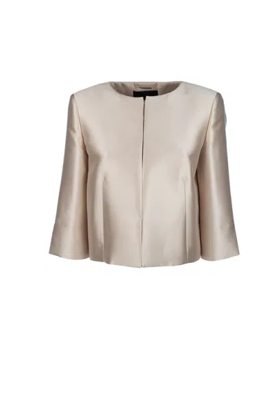 Alberta Ferretti Giacche & Gilet In Champagne