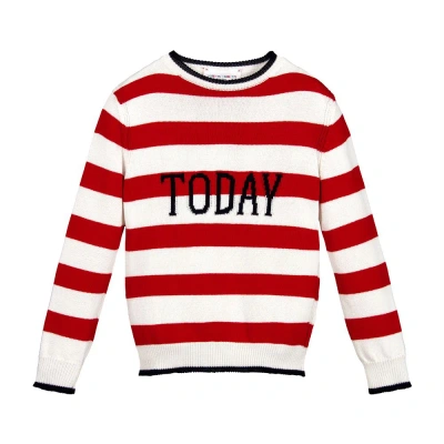 Alberta Ferretti Kids' Girls Red Cotton Today Sweater