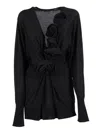 Alberta Ferretti Girocoll In Black