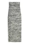 Alberta Ferretti Gonna Midi In Bouclé Knit In Multi