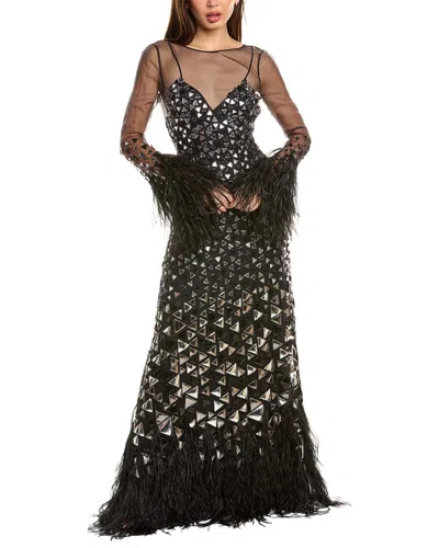Alberta Ferretti Gown Noir In Black