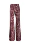 Alberta Ferretti Graphic Printed Wide-leg Trousers In Orange