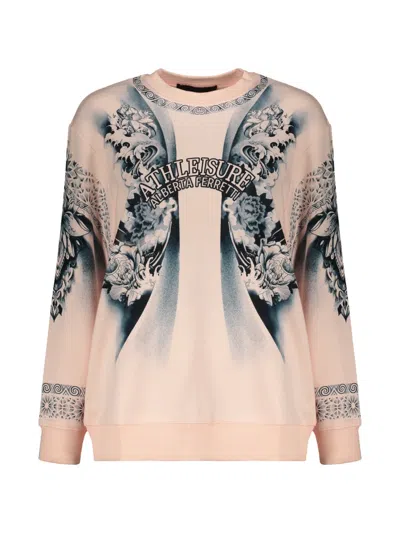 Alberta Ferretti Graphic-print Sweatshirt In Neutral