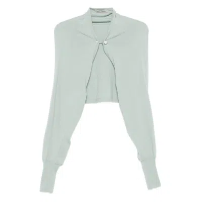 ALBERTA FERRETTI ALBERTA FERRETTI GREEN KNITWEAR - CARDIGANS WOMEN