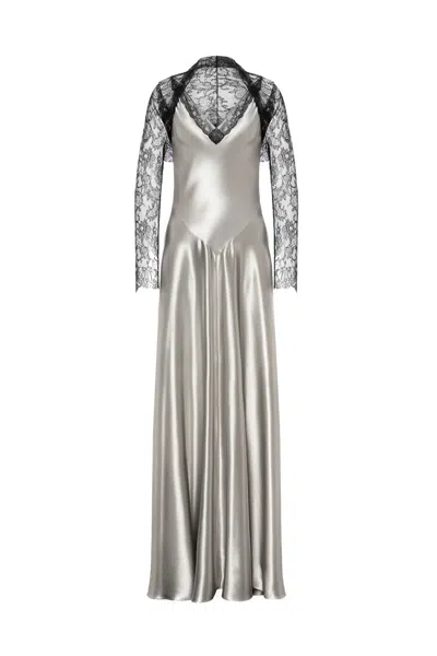 Alberta Ferretti Grey In Multi