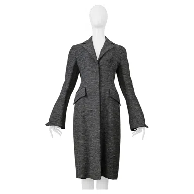 Pre-owned Alberta Ferretti Grey Melange Coat In Gray