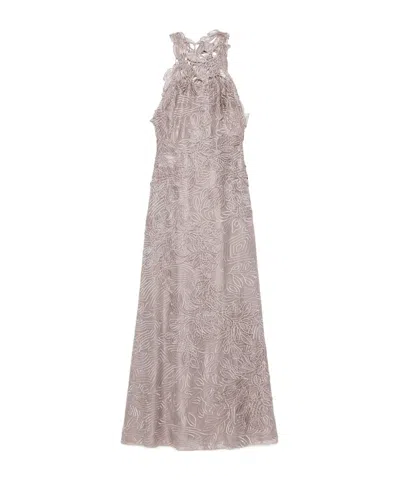 ALBERTA FERRETTI ALBERTA FERRETTI GUIPURE-LACE SLEEVELESS MAXI DRESS