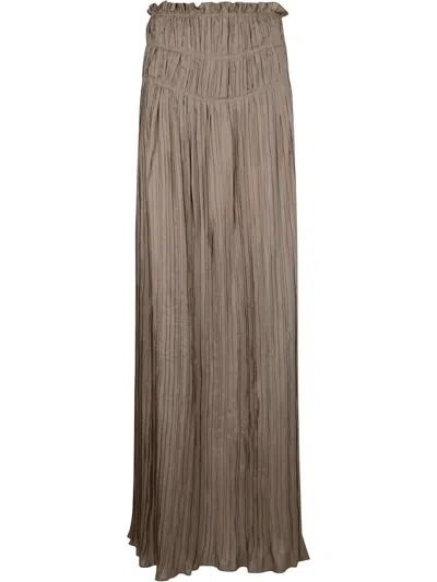 Alberta Ferretti Habotay Maxi Skirt By
