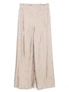 Alberta Ferretti Alberta Ferreti Habotay Trousers In Beige
