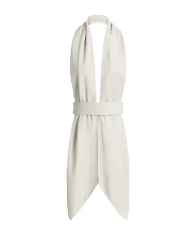 Alberta Ferretti Halterneck Wrap Top In Multi