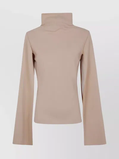 ALBERTA FERRETTI HIGH NECK LONG SLEEVE TOP
