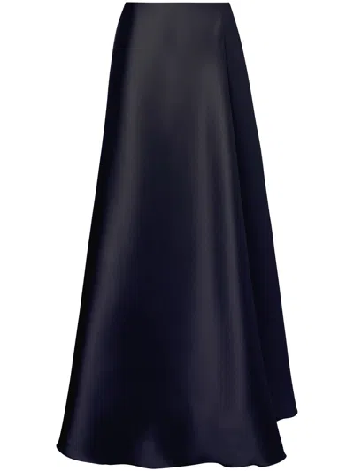 Alberta Ferretti High-waisted Maxi Skirt In Blue