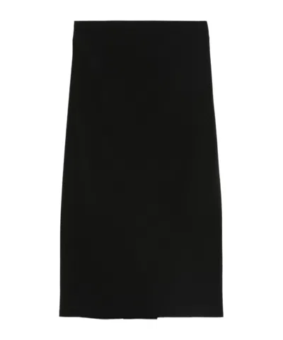 Alberta Ferretti High-waisted Skirt In Black