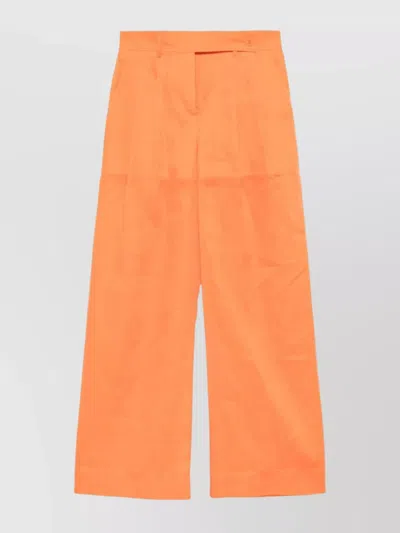 Alberta Ferretti High-waisted Trousers Featuring Belt Loops In 0050